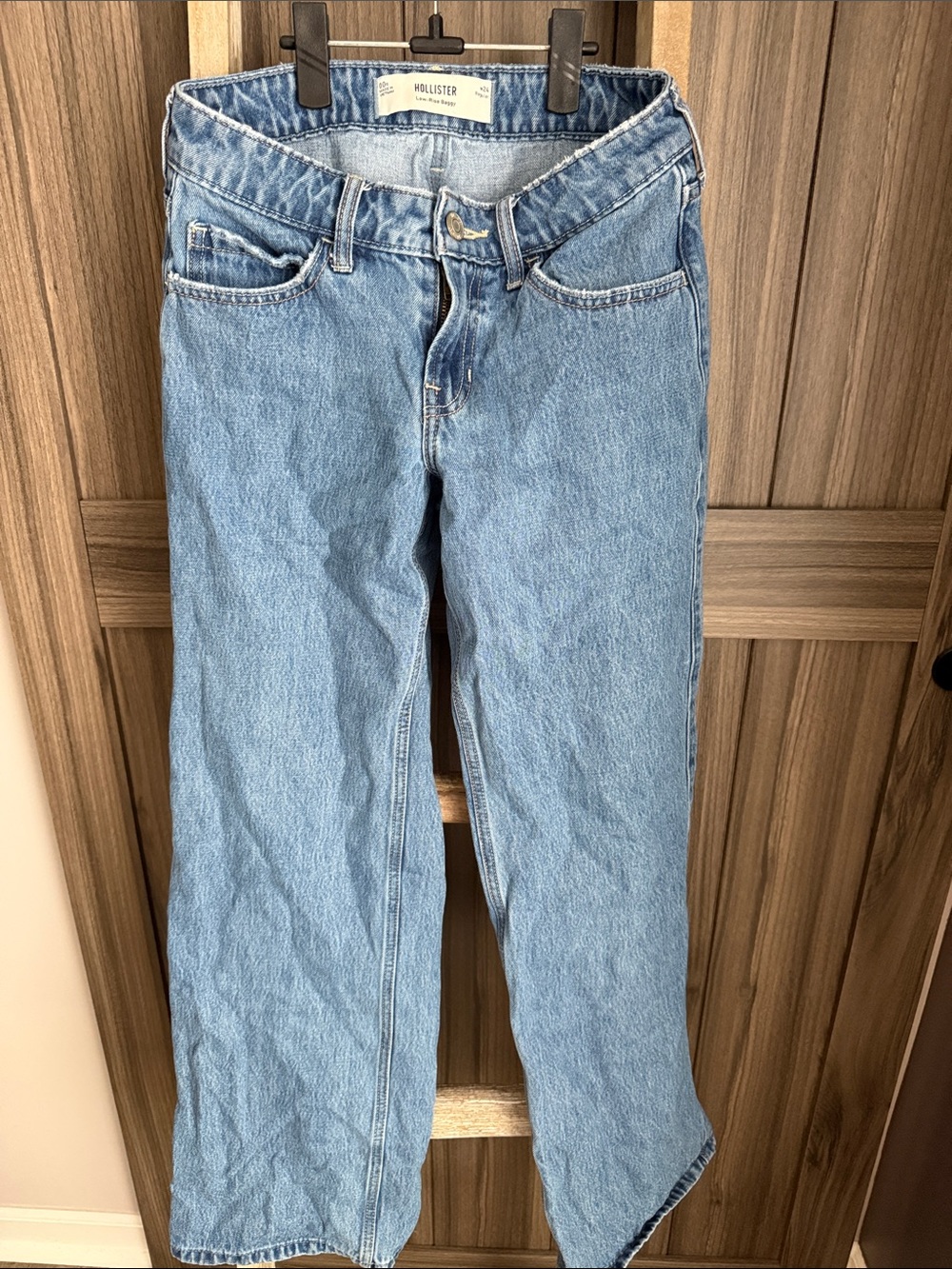Hollister | Light Blue low rise baggy Denim Jeans